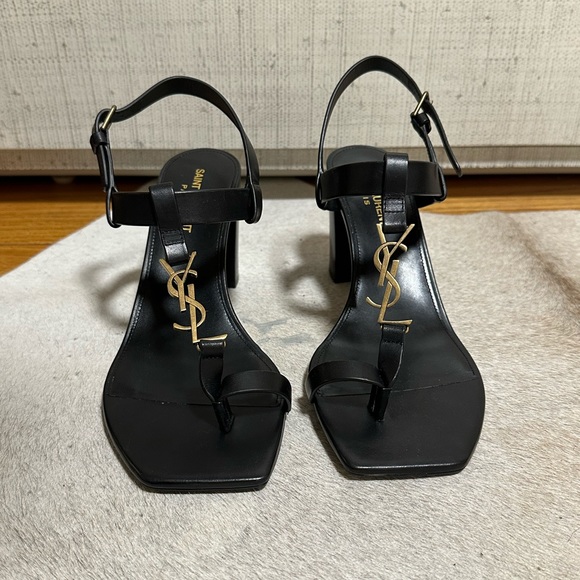 NEW Saint Laurent Cassandre 75 Sandal - Picture 1 of 13